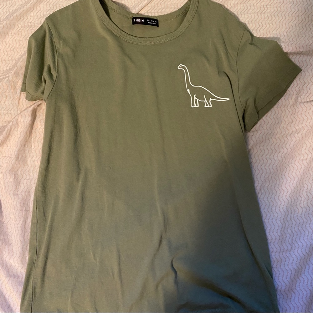 shein dinosaur graphic tee